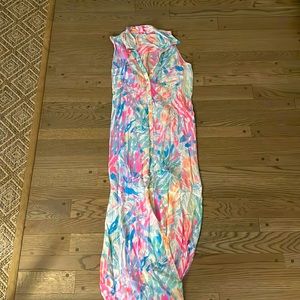 Lilly Pulitzer Maxi Colorful Print Dress - sz M